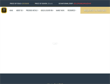 Tablet Screenshot of monetarygold.com